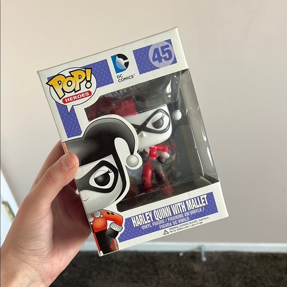 Funko Pop Heroes Harley Quinn with Mallet #45 DC Comics Boxed Figure
